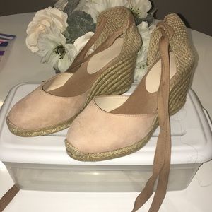 Suede nude Espadrilles